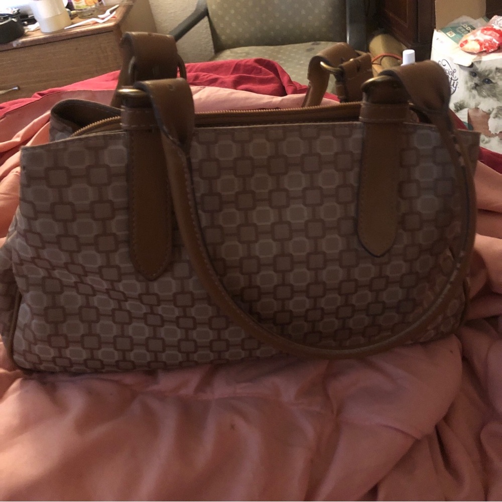 Nine West Brown Handbag with Cellphone case